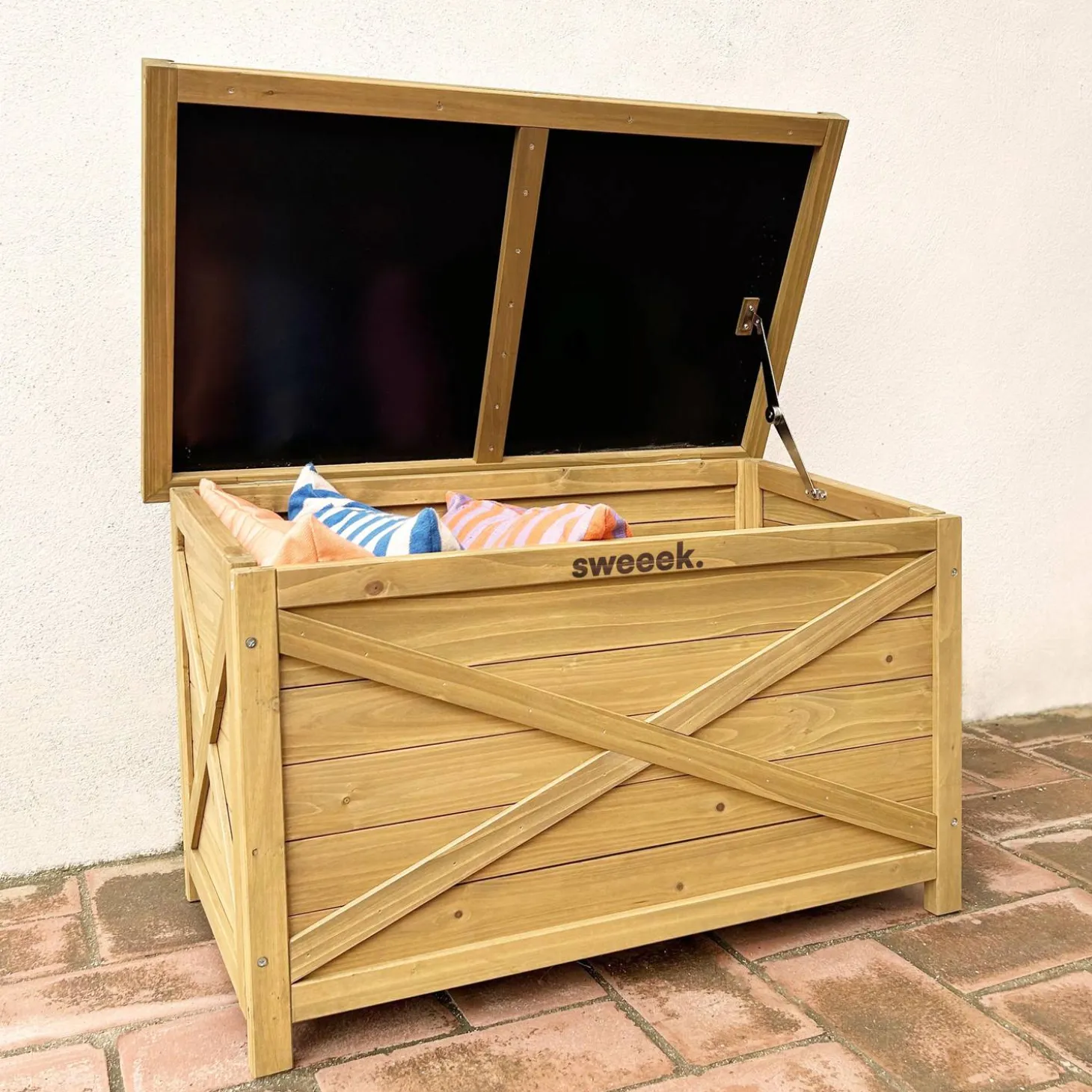 Houten opbergkist 80 cm