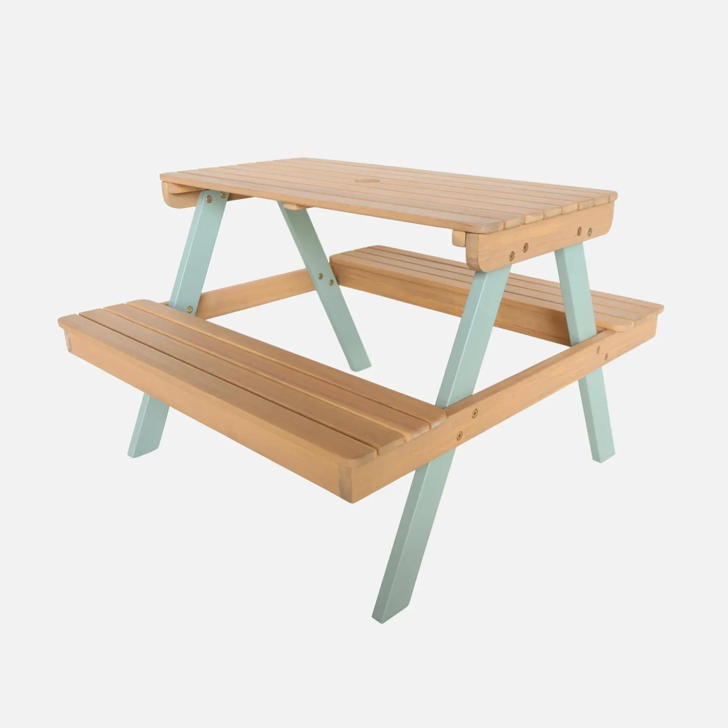 Houten picknicktafel voor kinderen 2 zitplaatsen