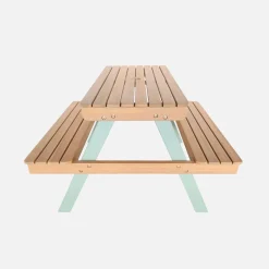 Houten picknicktafel voor kinderen 2 zitplaatsen