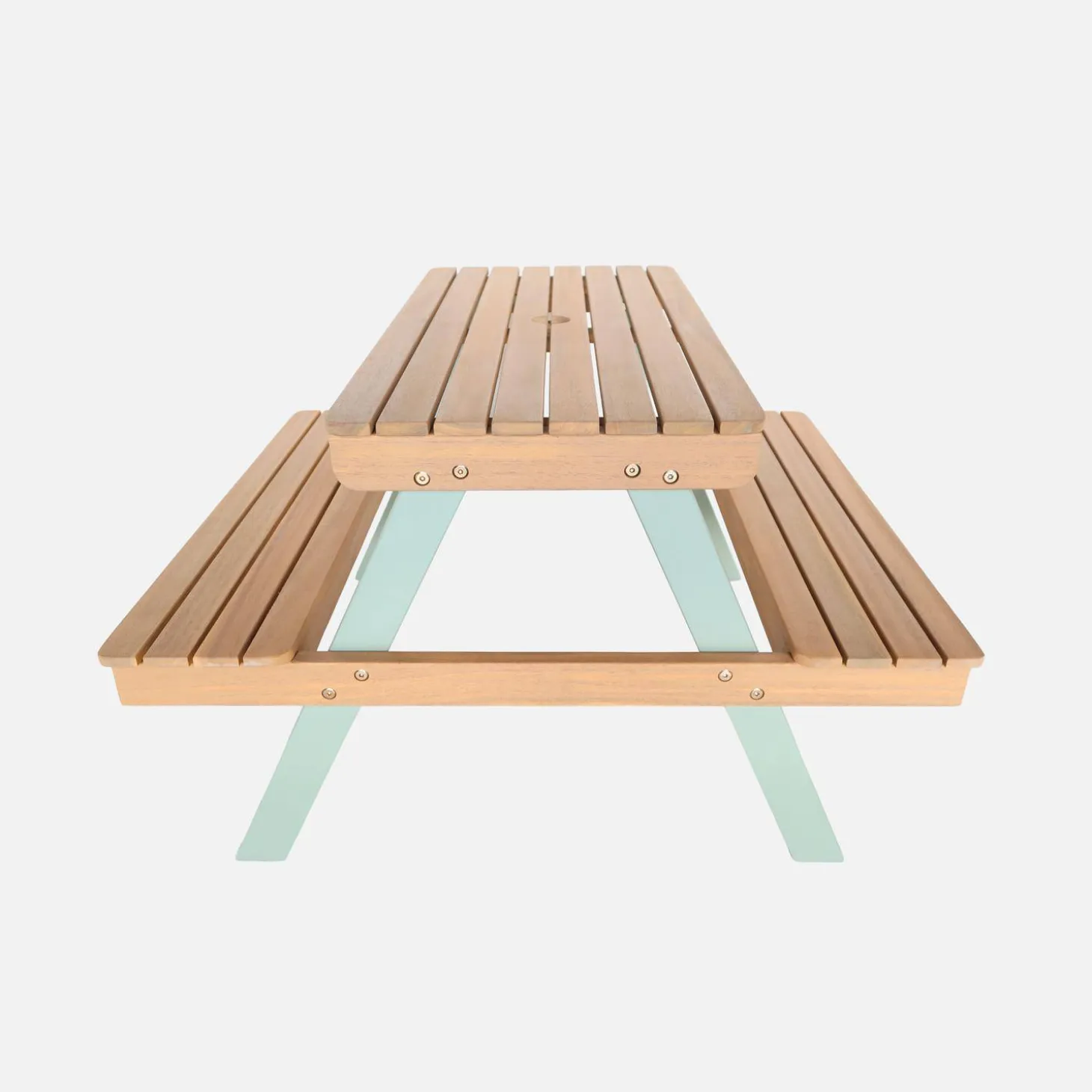 Houten picknicktafel voor kinderen 2 zitplaatsen