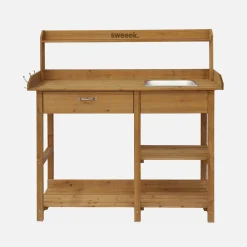 Houten pottafel