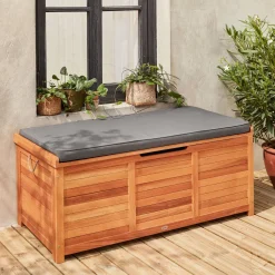 Houten tuinbox 200L met gasveren