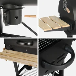 Houtskoolbarbecue en smoker
