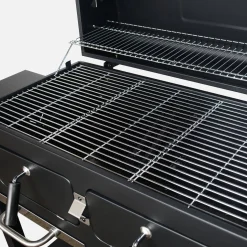 Houtskoolbarbecue met zijtafels inklapbaar
