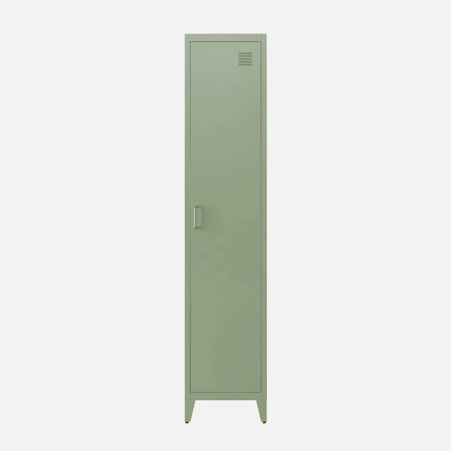 Industriële metalen kast 4 vakken 1 deur 38cm