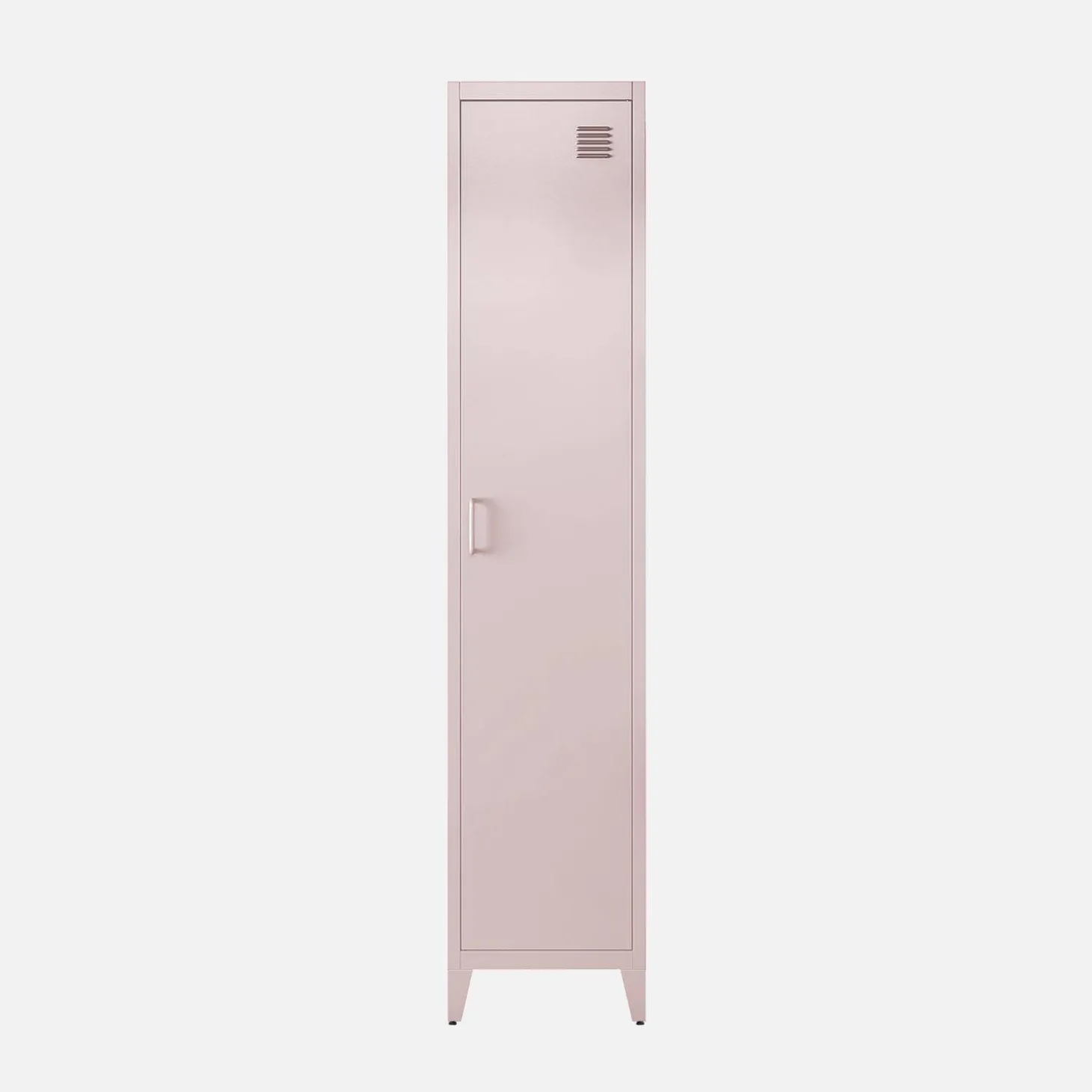 Industriële metalen kast 4 vakken 1 deur 38cm