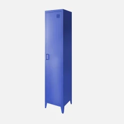 Industriële metalen kast 4 vakken 1 deur 38cm