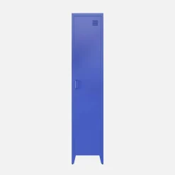 Industriële metalen kast 4 vakken 1 deur 38cm