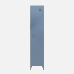 Industriële metalen kast 4 vakken 1 deur 38cm