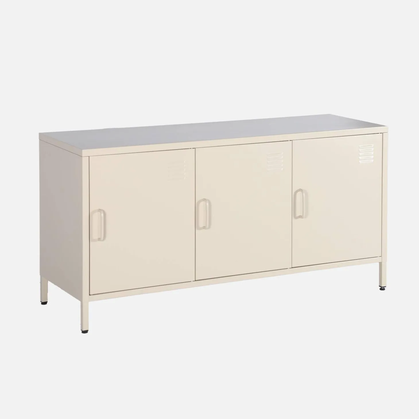 Industriële tv-meubel metaal 3 deuren 120cm