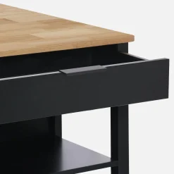 3-in-1 keukeneiland, 5 planken, 1 deur, 1 lade, 120cm