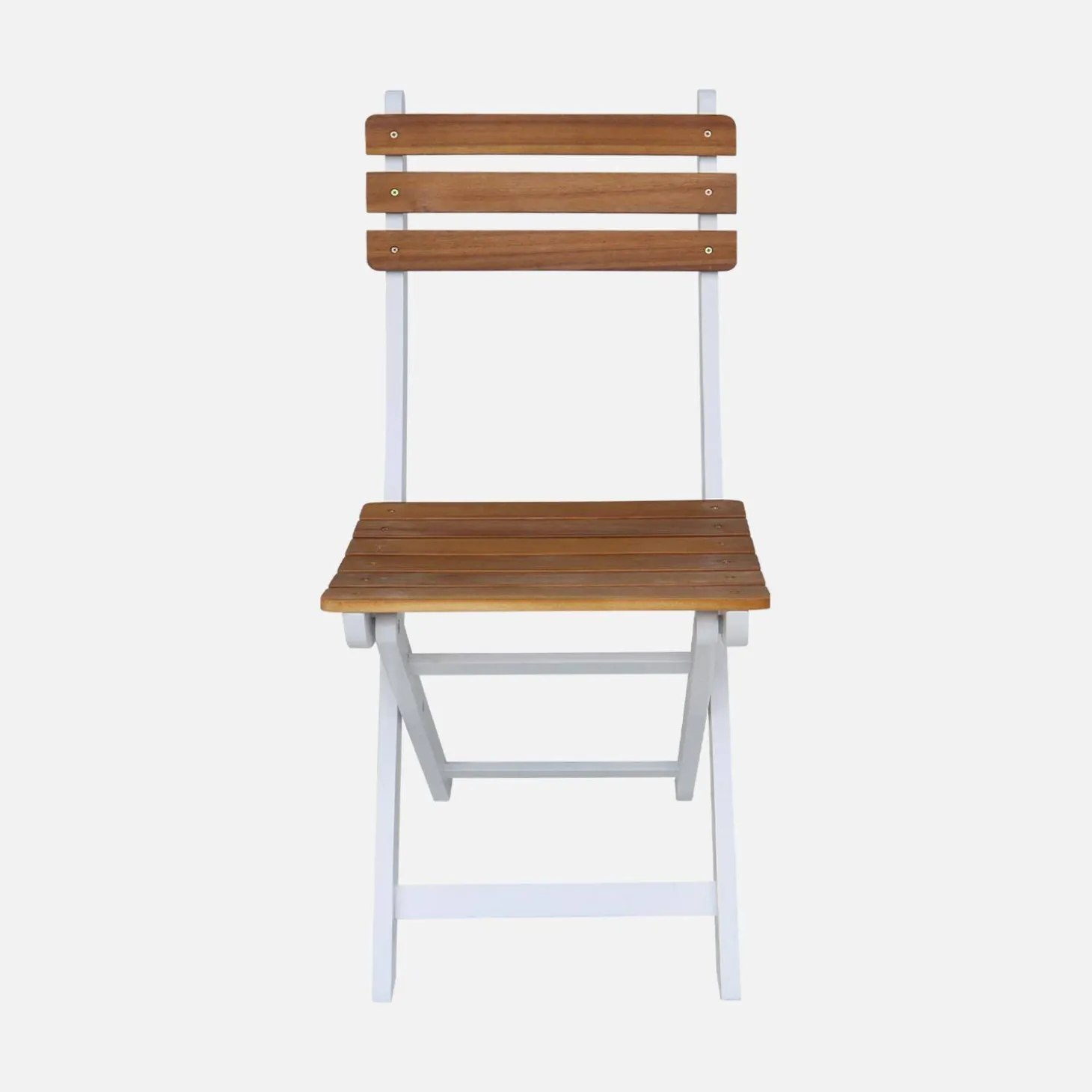 Inklapbare acacia tuinstoel (Set van 2)