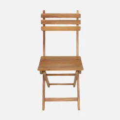 Inklapbare acacia tuinstoel (Set van 2)
