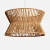 Interieur hanglamp, rotan effect, Ø 35 cm