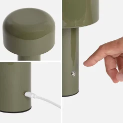 Interieur tafellamp, LED, metaal, Ø 13cm