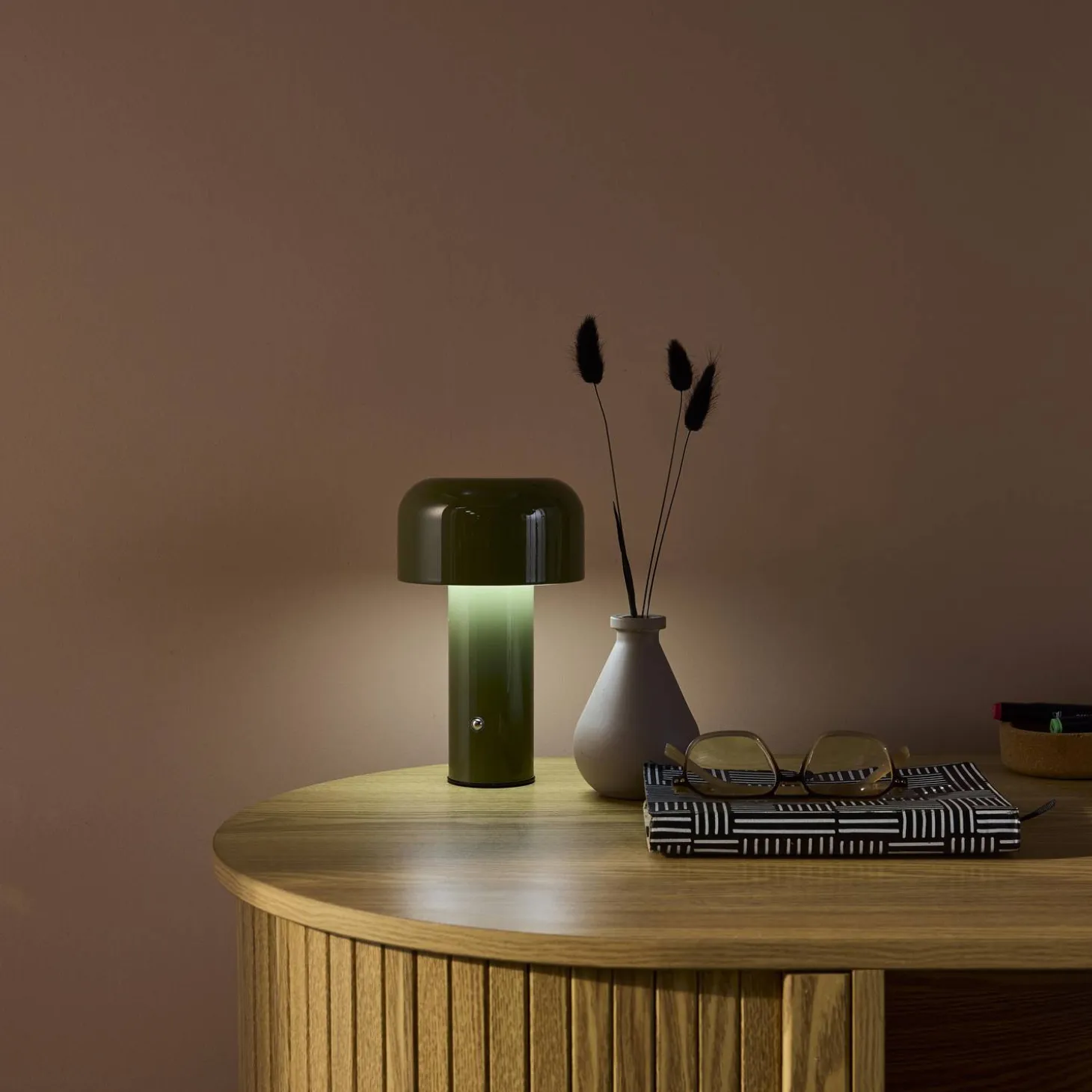 Interieur tafellamp, LED, metaal, Ø 13cm