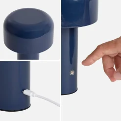 Interieur tafellamp, LED, metaal, Ø 13cm