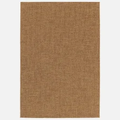 Karamelkleurig jute-effect vloerkleed voor binnen en buiten