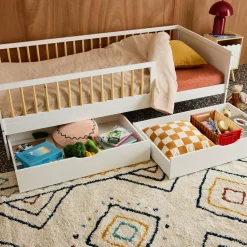 Kinderbedlades van dennenhout (set van 2)
