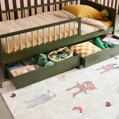 Kinderbedlades van dennenhout (set van 2)