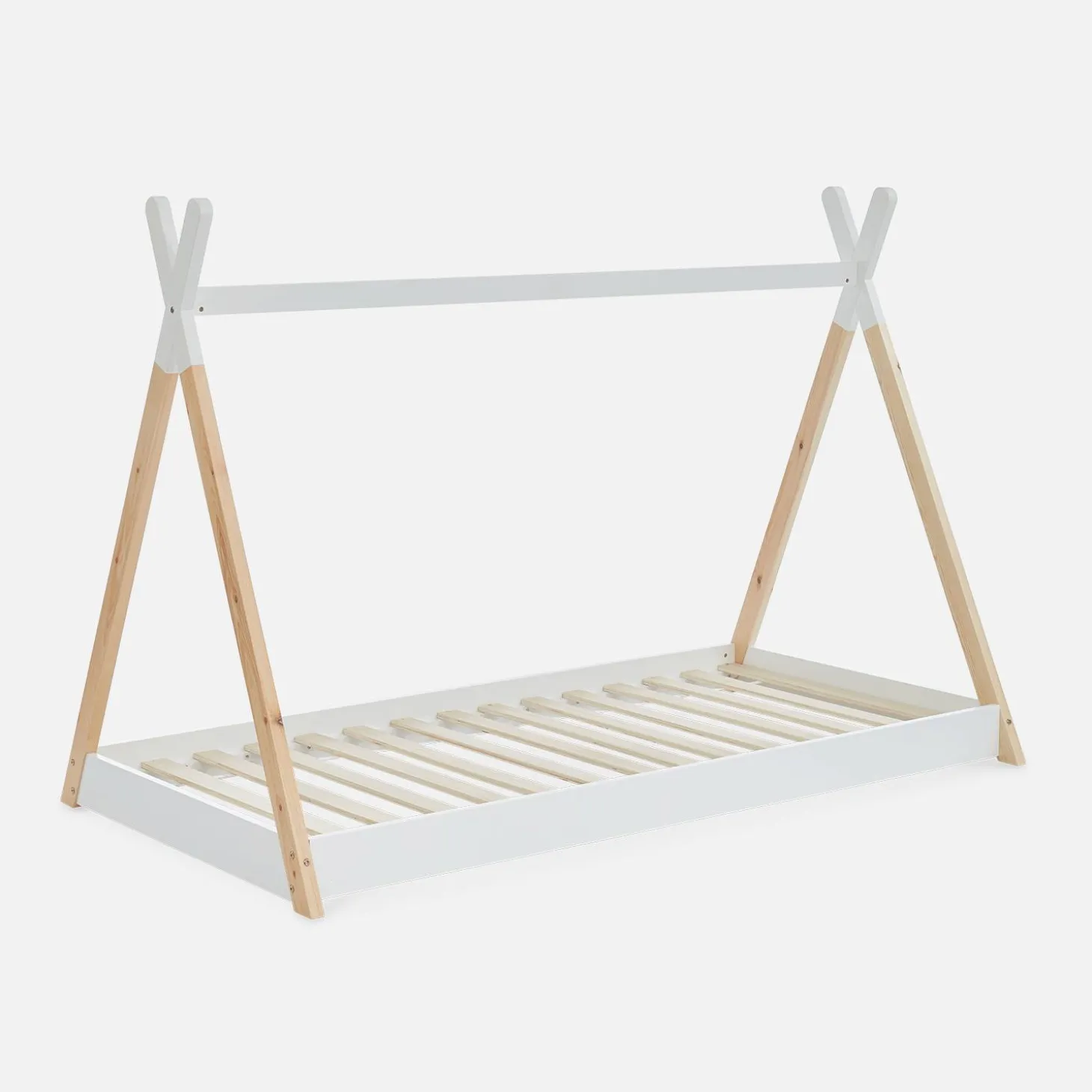 Kinderbed tipi, 90x190cm, lattenbodem inbegrepen