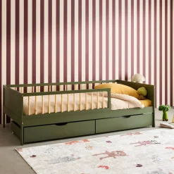 Kinderbed 90x190cm met lattenbodem en 2 lades dennenhout