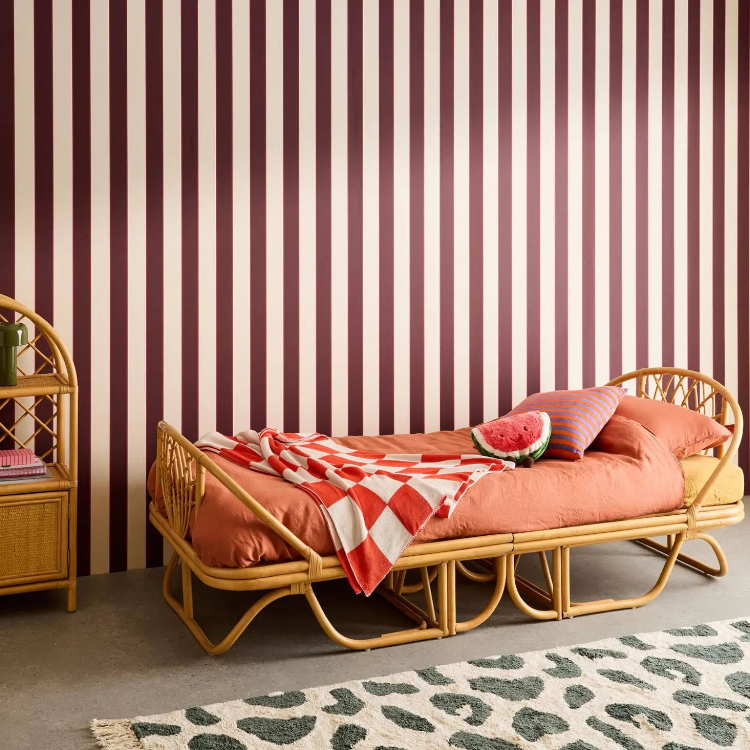 Kinderbed 90x190cm rotan