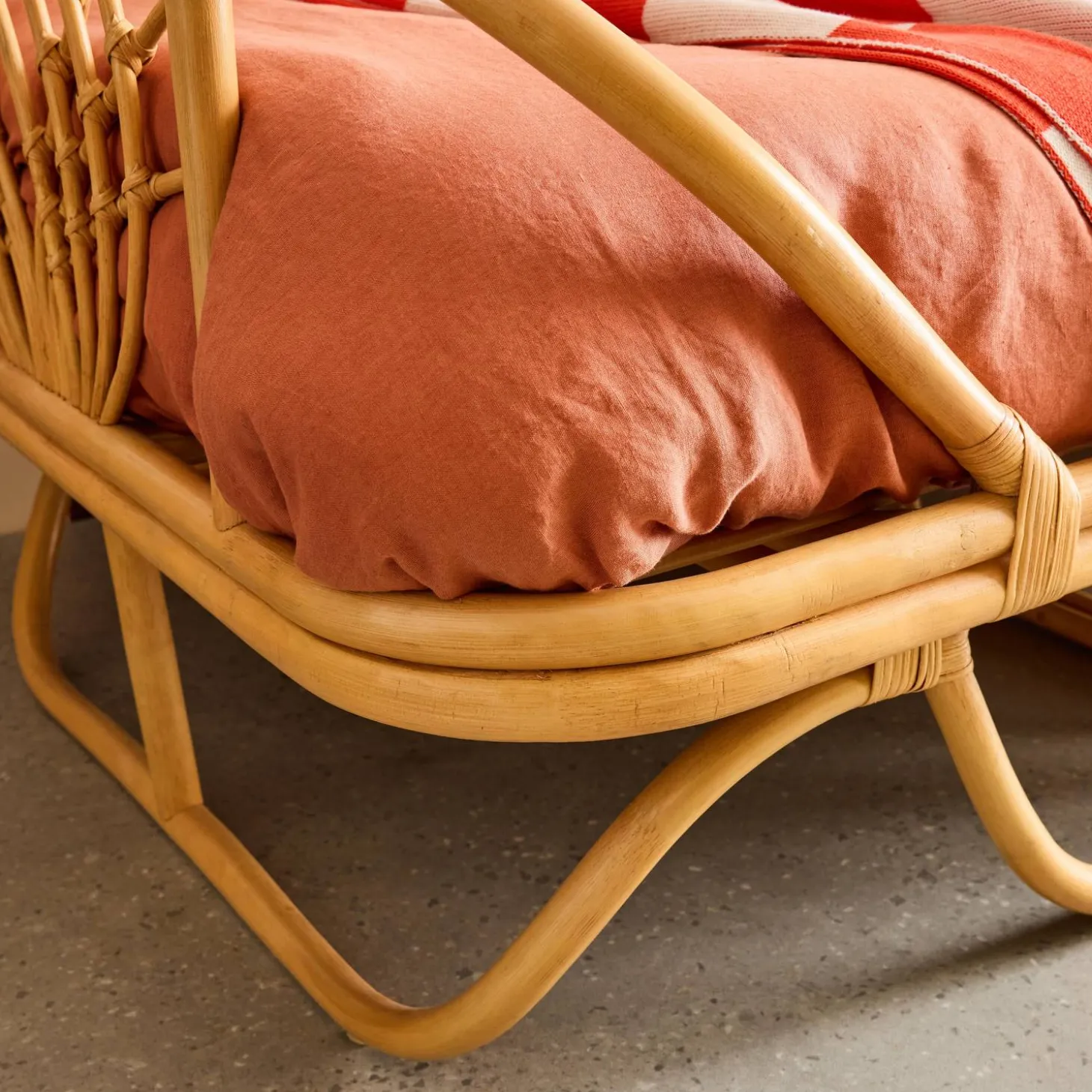 Kinderbed 90x190cm rotan