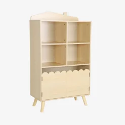 Kinderboekenkast met 2 deuren en 4 planken
