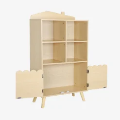 Kinderboekenkast met 2 deuren en 4 planken
