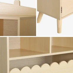 Kinderboekenkast met 2 deuren en 4 planken
