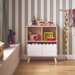Kinderboekenkast met 2 planken en 2 deuren