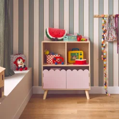Kinderboekenkast met 2 planken en 2 deuren