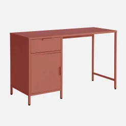 Kinderbureau metaal 1 deur en 1 lade