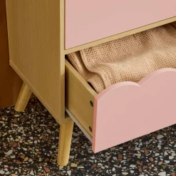 Kinderladekast houtdecor 3 lades