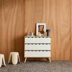 Kinderladekast houtdecor 3 lades