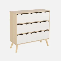 Kinderladekast houtdecor 3 lades