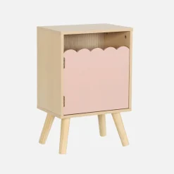 Kinder-nachtkastje houtdecor 1 deur