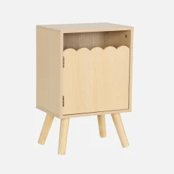 Kinder-nachtkastje houtdecor 1 deur