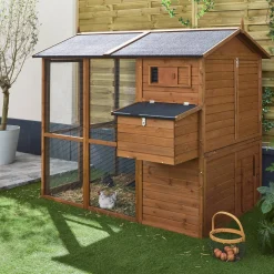Kippenhok met ren voor 6-8 kippen