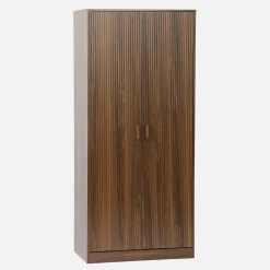Kledingkast 2 deuren hangedeelte en 3 vakken 80cm