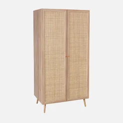 Kledingkast met 2 deuren hangruimte en plank 90cm