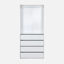 Kledingkast module hangruimte en 4 lades 80cm
