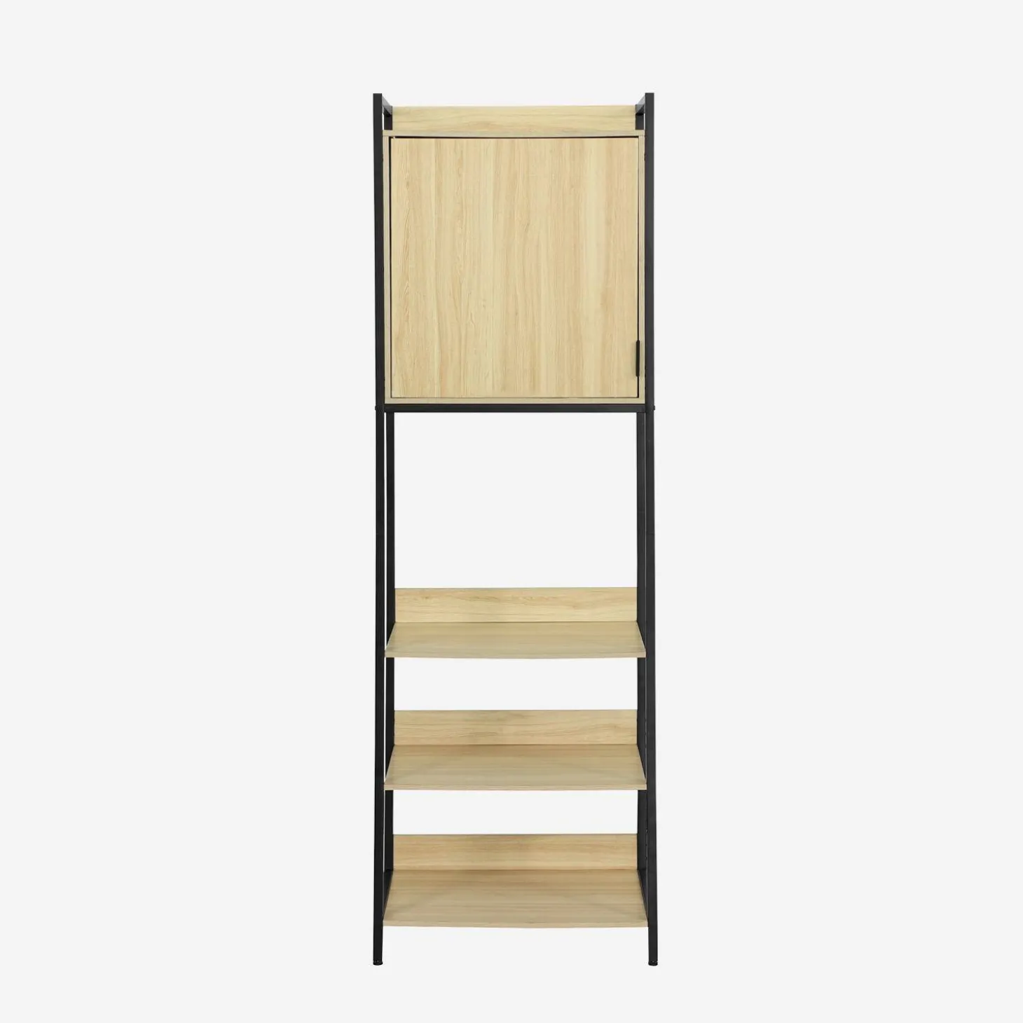 Kledingkast module met 1 deurtje en planken 60cm