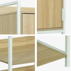 Kledingkast module met 1 deurtje en planken 60cm