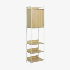 Kledingkast module met 1 deurtje en planken 60cm