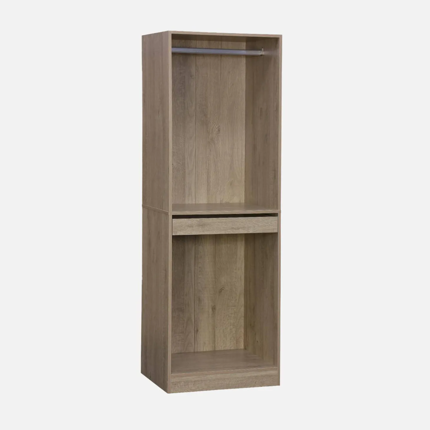 Kledingkast 2 modules modulair hangruimtes en vakken