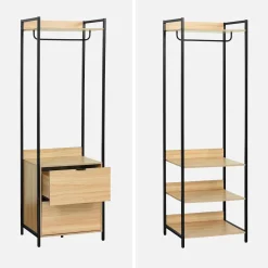 Kledingkast 5 modules modulair 2 lades 2 deuren hangruimtes en vakken