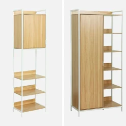 Kledingkast 5 modules modulair 2 lades 2 deuren hangruimtes en vakken