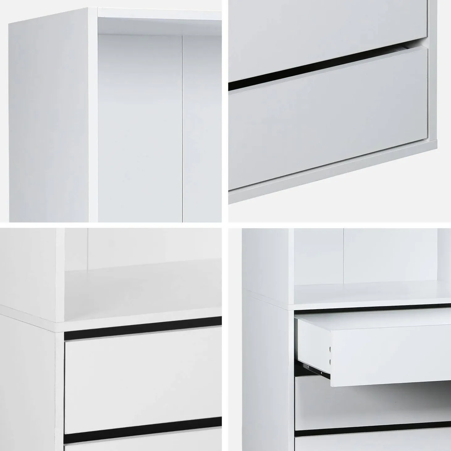Kledingkast module vakken en 5 lades 60cm